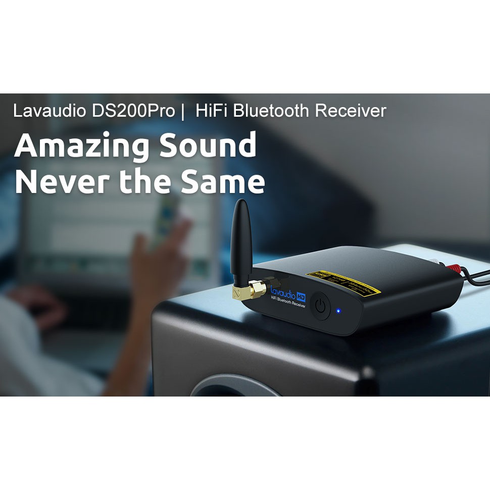 Bộ thu Bluetooth HiFi DS200pro Đầu ra quang  và RCA chuẩn LDAC
