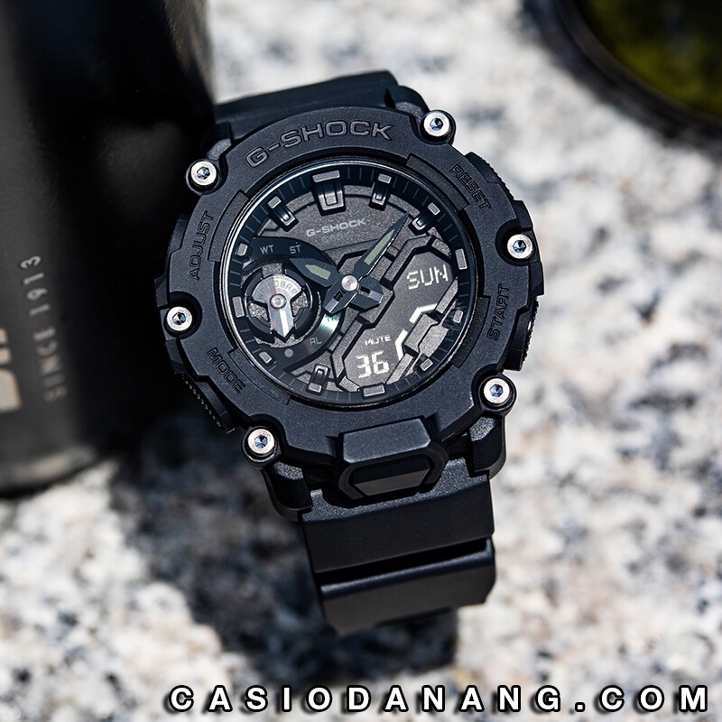 Đồng hồ nam dây nhựa Casio G-Shock chính hãng Anh Khuê GA-2200BB-1ADR