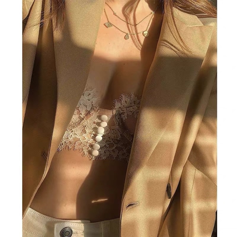 Corset ren mỏng cổ điển có gọng nâng ngực gợi cảm - Lilace.studio Thiết Kế | BigBuy360 - bigbuy360.vn