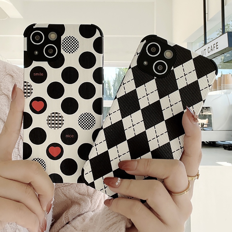 Ốp điện thoại in họa tiết kim cương thời trang cho iPhone 11 12 13 Pro Max X XS XR 6 6S 7 8 Plus