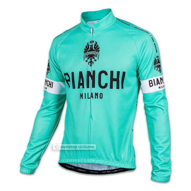 Áo thể thao chạy xe đạp/leo núi Zu Bianchi Milano Leggenda Leicht Lang Radsport Jersey 2021
