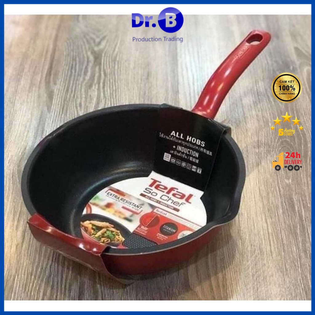 Chảo chống dính - GiaDungDrb, chảo sâu lòng TEFAL cao cấp 28cm đáy từ