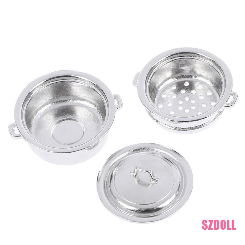 Bộ Nồi Hấp Mini Tỉ Lệ 1:12 Dành Cho Nhà Búp Bê SZDOLL6