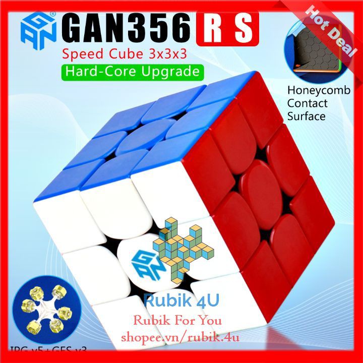 Rubik 3x3x3 Gan 356 R S Mod M  Khối 3x3 Gan Rs M Lập Phương 3 Tầng