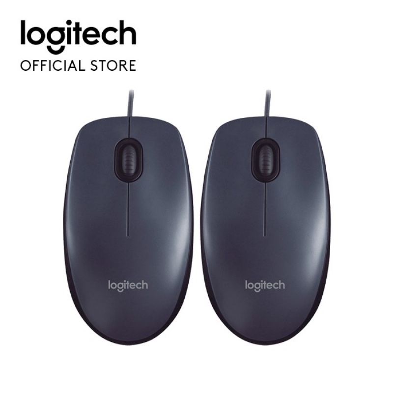 Chuột quang Logitech M90 USB 1000 Dpi có dây cho Pc / Mac / Laptop