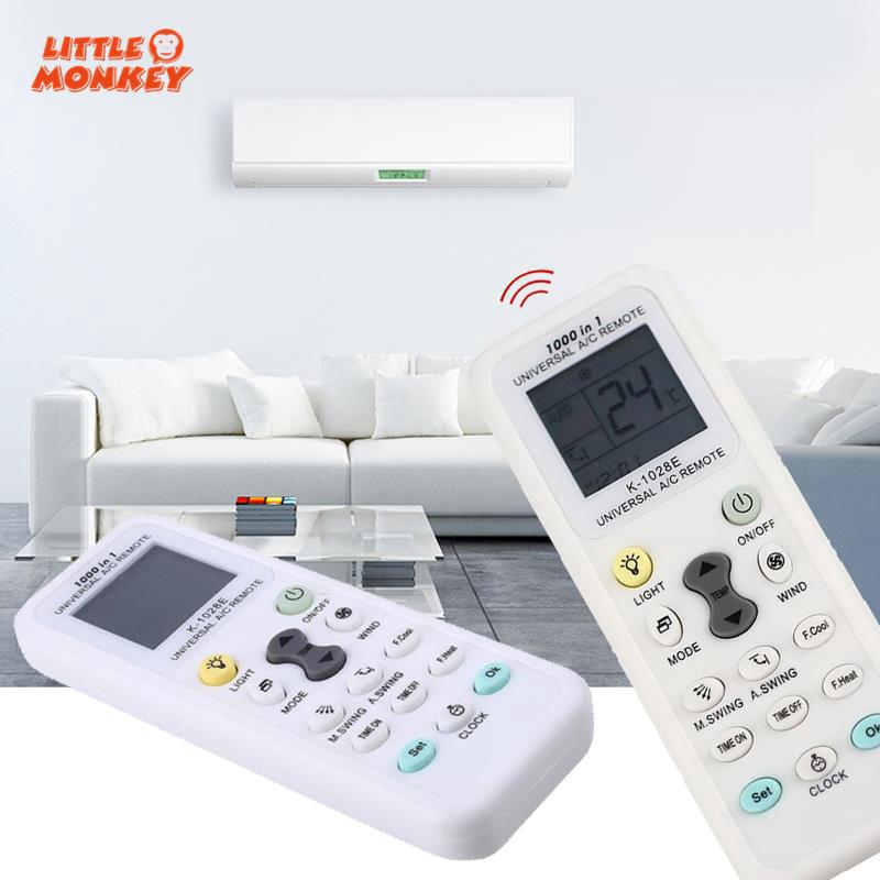 Remote điều khiển màn hình lcd k-1028e cho máy điều hòa không khí màu trắng