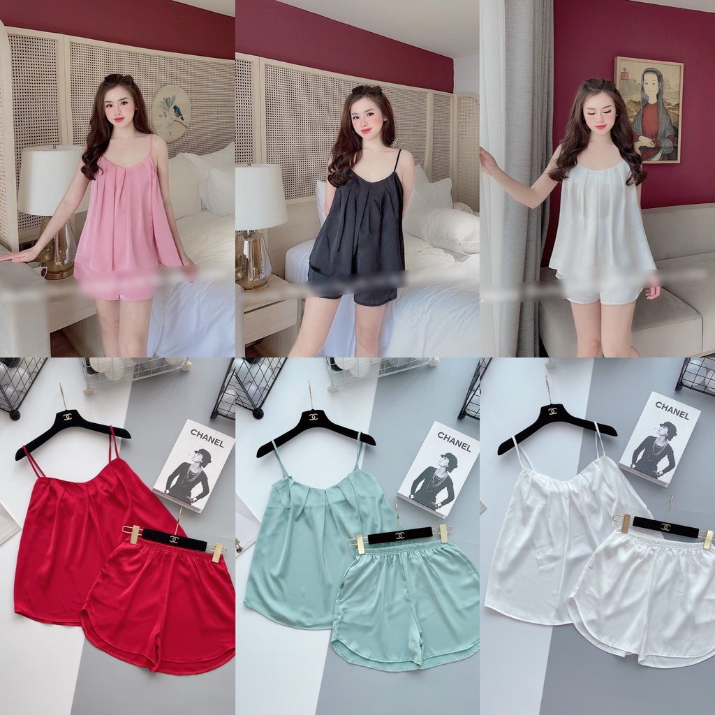 BỘ NGỦ LỤA 2 DÂY NỮ SIÊU MÁT - BN01