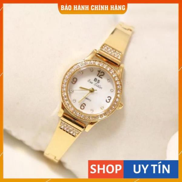 Đồng hồ nữ Bee Sister 1351 hàng chính hãng dây kim loại lắc tay