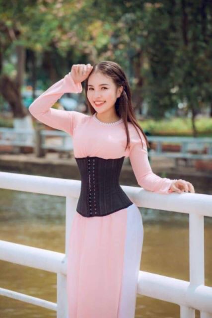 [FREESHIP] ĐAI NỊT BỤNG LATEX CORSET CHUẨN HY LẠP