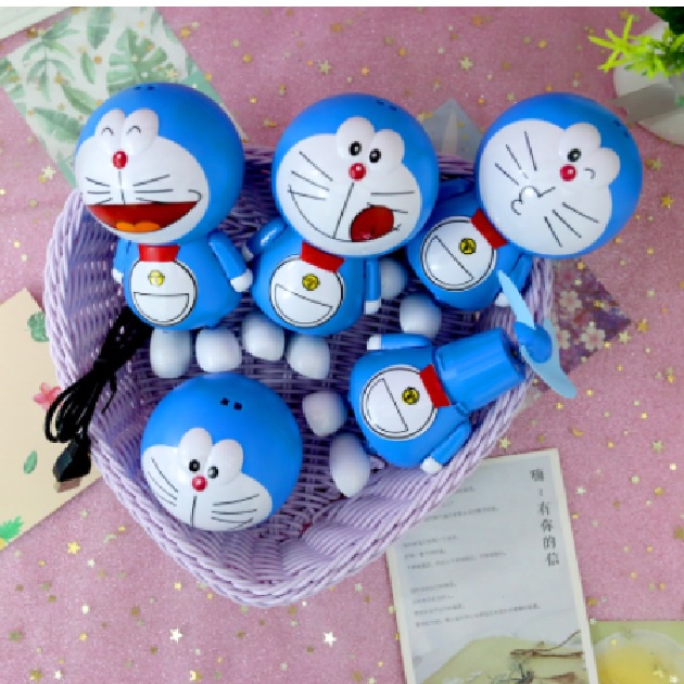 Quạt cầm tay Doraemon