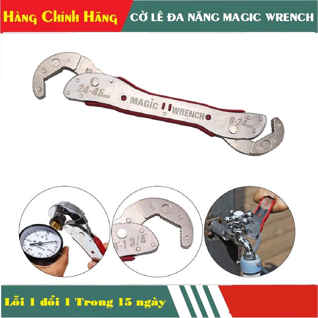 Cờ lê vạn năng Magic Wrench mở được tất cả các loại bu lông ốc vít với đủ loại kích thước từ 9mm - 45mm