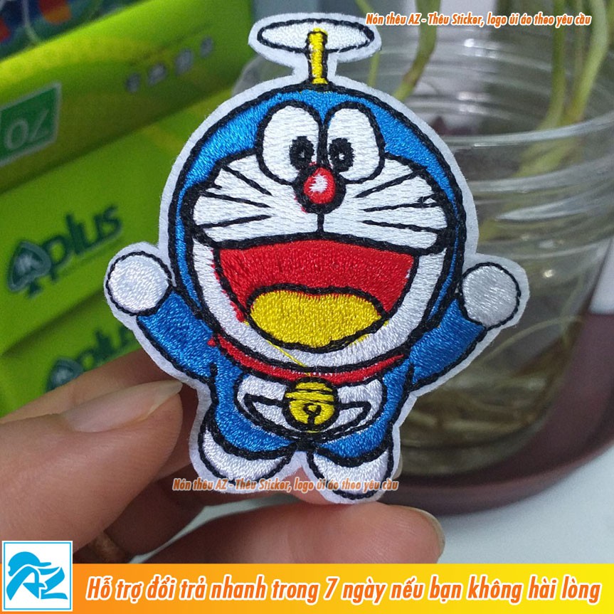 Sticker ủi thêu hình Doremon dễ thương - Patch ủi quần áo balo Doraemon S93