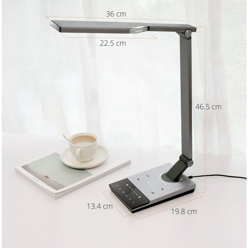 Đèn Led để bàn Taotronics TT-DL050, thân kim loại, tích hợp sạc không dây