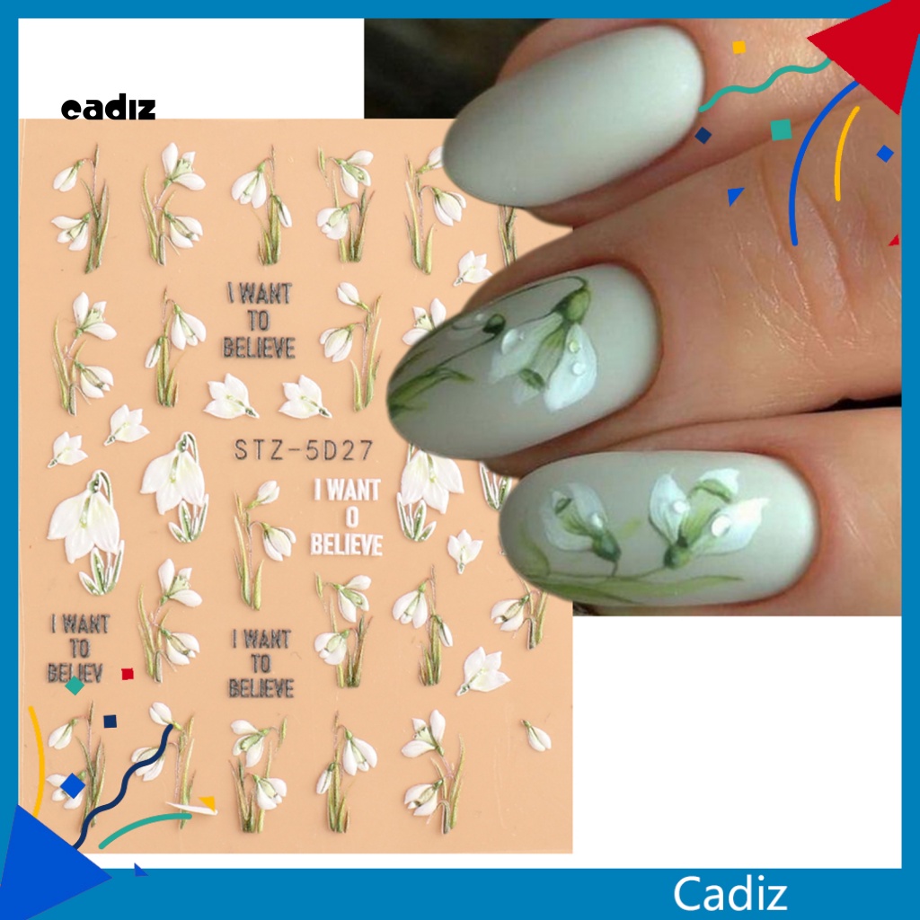 Phụ Kiện Trang Trí Móng Tay Siêu Nhẹ Hình Hoa Tulip Dễ Thương