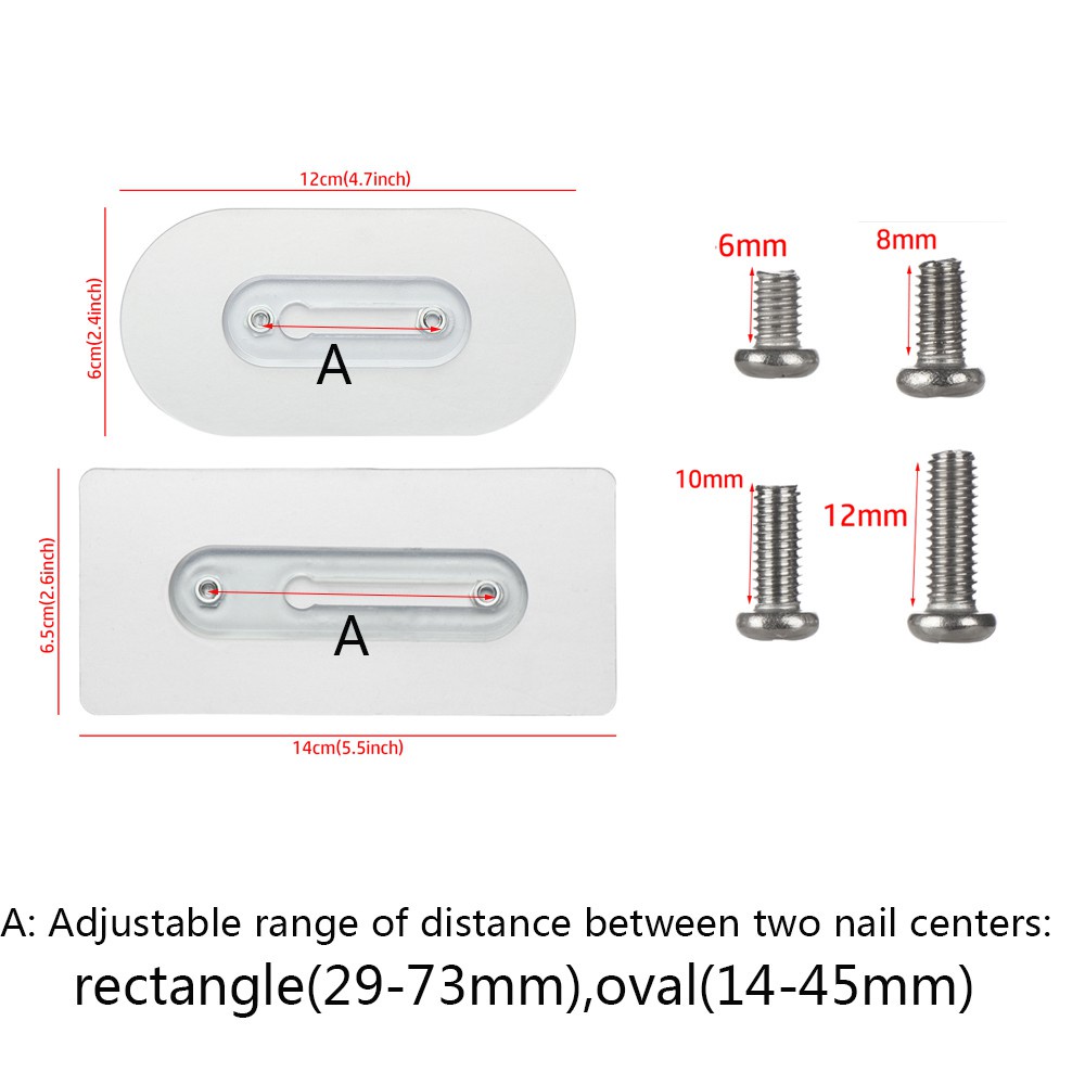 Daphne Set 2 Móc Treo Đồ Dán Tường Không Cần Khoan Đa Năng Tiện Dụng Cho Nhà Bếp / Phòng Tắm