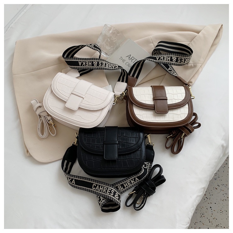 Túi đeo vai/kẹp nách IELGY hình bán nguyệt nhỏ phong cách phương Tây thời trang mùa thu thanh lịch cho nữ