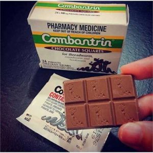 Kẹo giun Socola Úc Combartrin