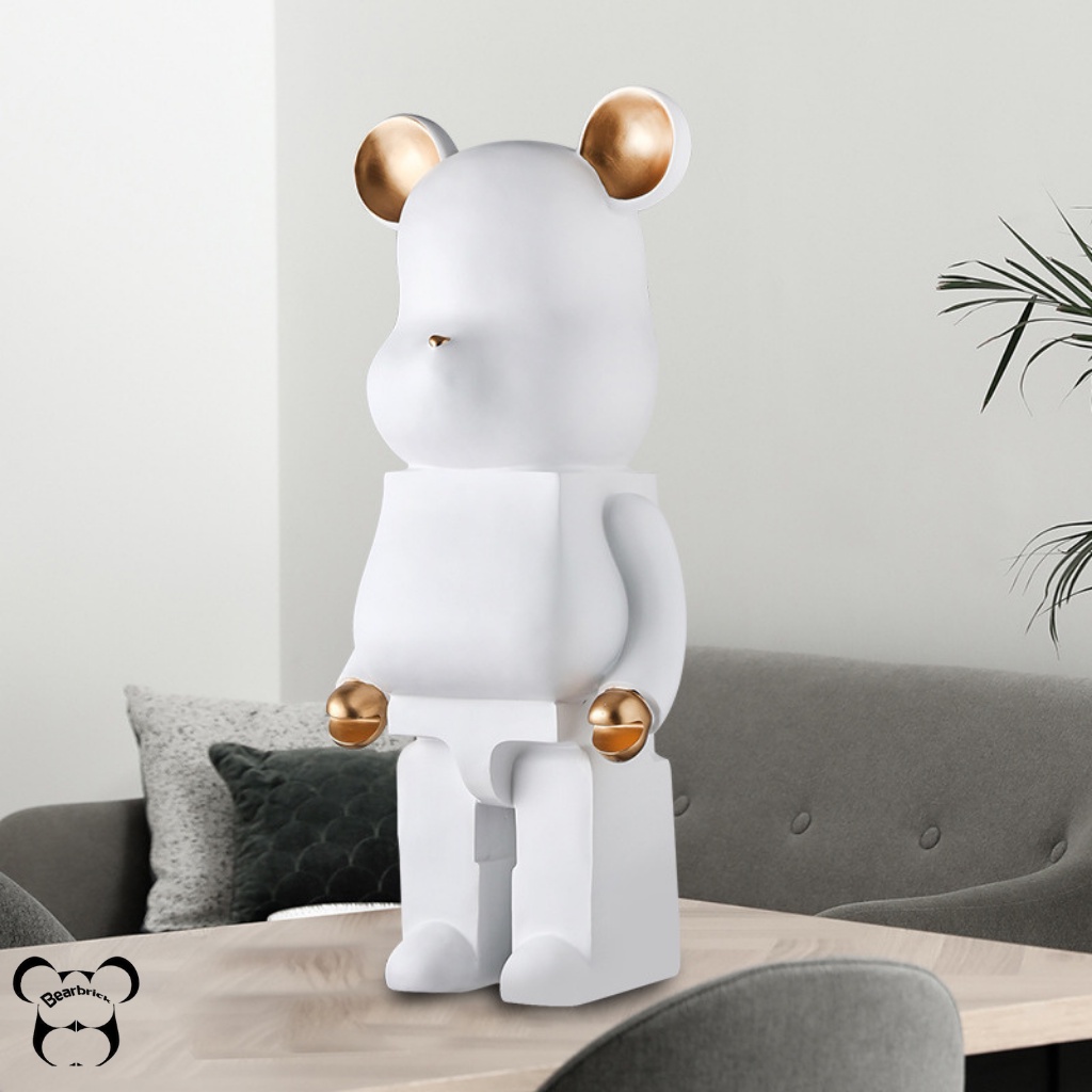 Bearbrick, gấu bearbrick 400 sz 28cm cỡ bé, mẫu màu tai vàng có đủ 6 màu - Chin Official Store