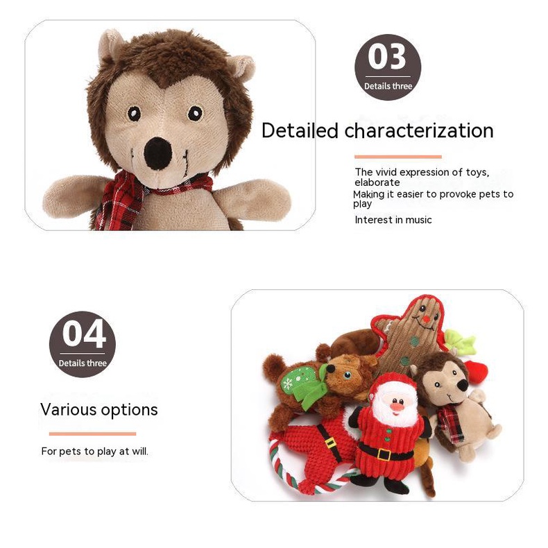 Bộ Đồ Chơi Bằng Vải Bông Phát Ra Âm Thanh Chống Cắn Dành Cho Chó Mèo
