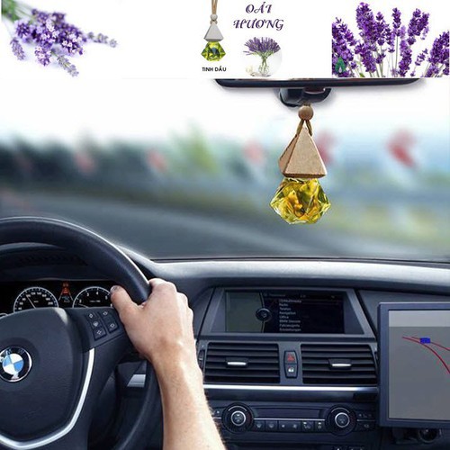 Tinh dầu treo xe oto hương sả chanh giúp khử mùi, chống say xe