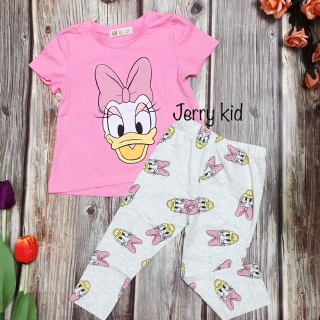 Bộ bé gái Vịt Daisy Hm dư xịn