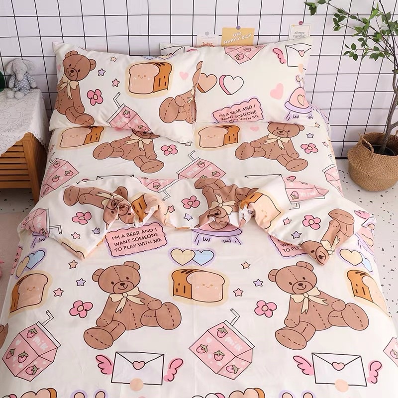 Sét ga gối Cotton Organic 100% mềm mát mịn ( không kèm ruột )