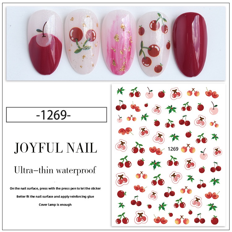 Nhãn dán họa tiết hoạt hình dễ thương trang trí móng tay nghệ thuật