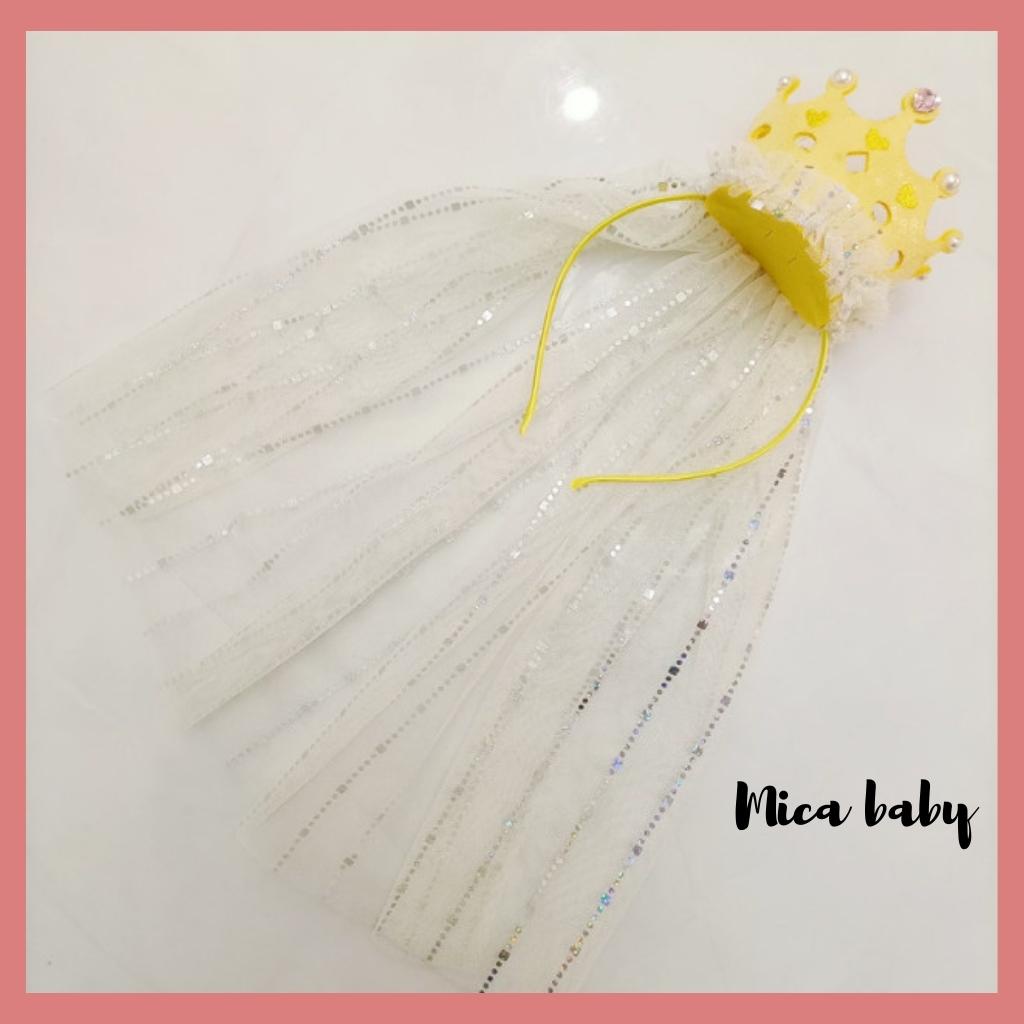 Bờm vương miện lấp lánh, bờm công chúa đáng yêu cho bé gái BD61 Mica Baby