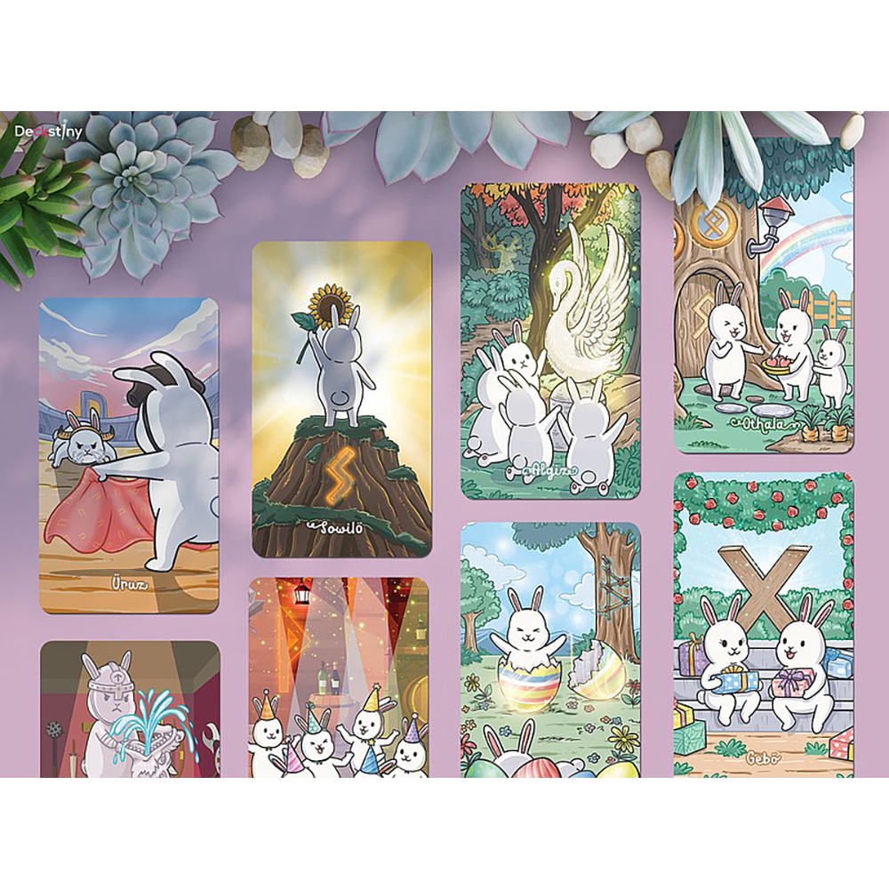 Bộ Bài Chubby Bun Runes Ver 3 Tặng Đá Thanh Tẩy C289