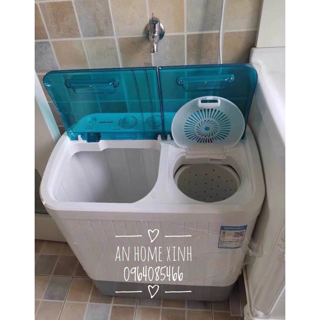 Máy giặt mini 2 lồng AUX giặt 8kg quần áo - Máy giặt mini 2 lồng phù hợp với không gian nhỏ gia đình, sinh viên AN HOME