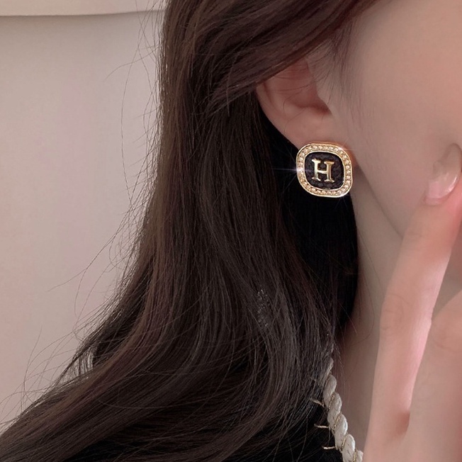 Đôi Khuyên Tai Thắt Nơ Phong Cách Hàn Quốc Cổ Điển Thời Trang Cho Nữ