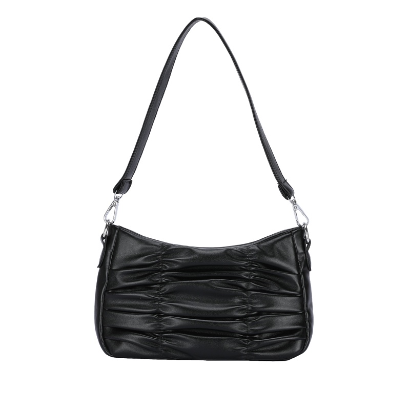 Túi Đeo Vai / Kẹp Nách 2 Ngăn Màu Trắng Phối Dây Xích Thời Trang Cho Nữ IELGY