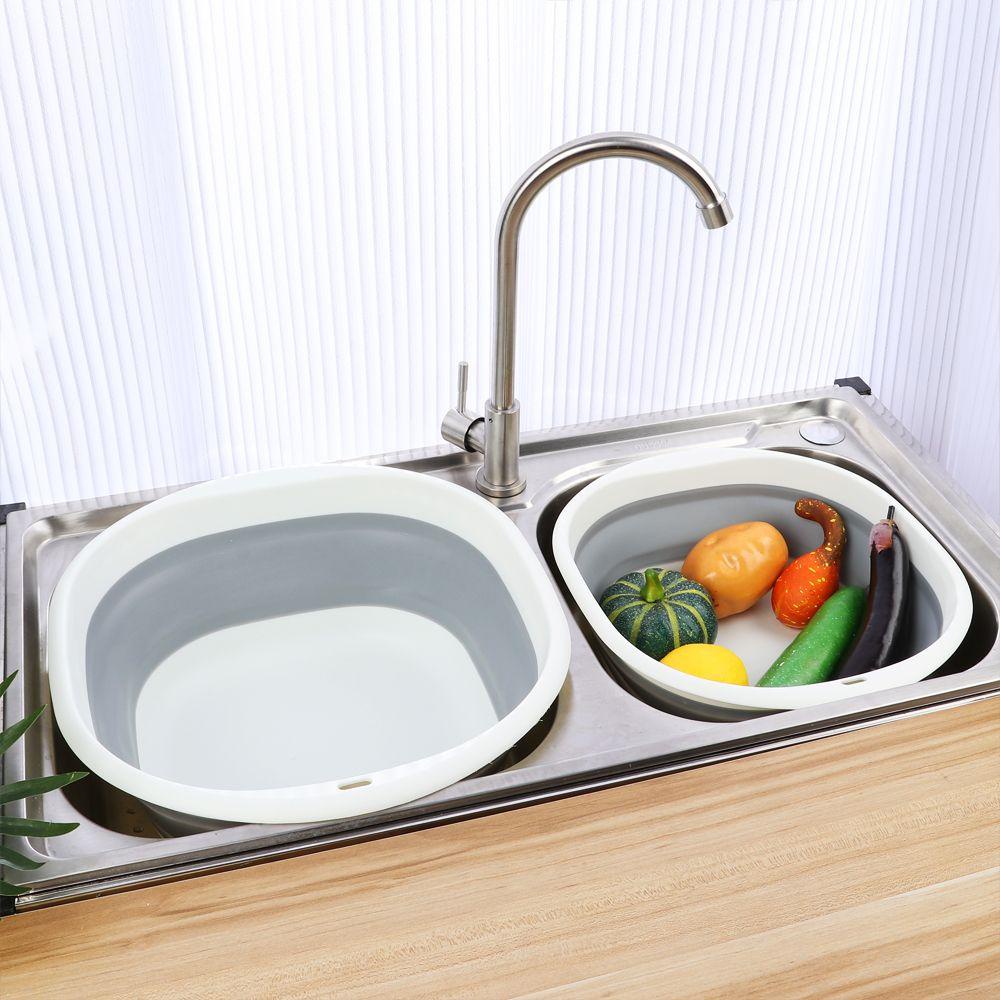 Chậu Rửa Gấp Gọn Đa Năng Nhiều Kích Cỡ Tiện Dụng Cho Nhà Bếp / Du Lịch / Cắm Trại