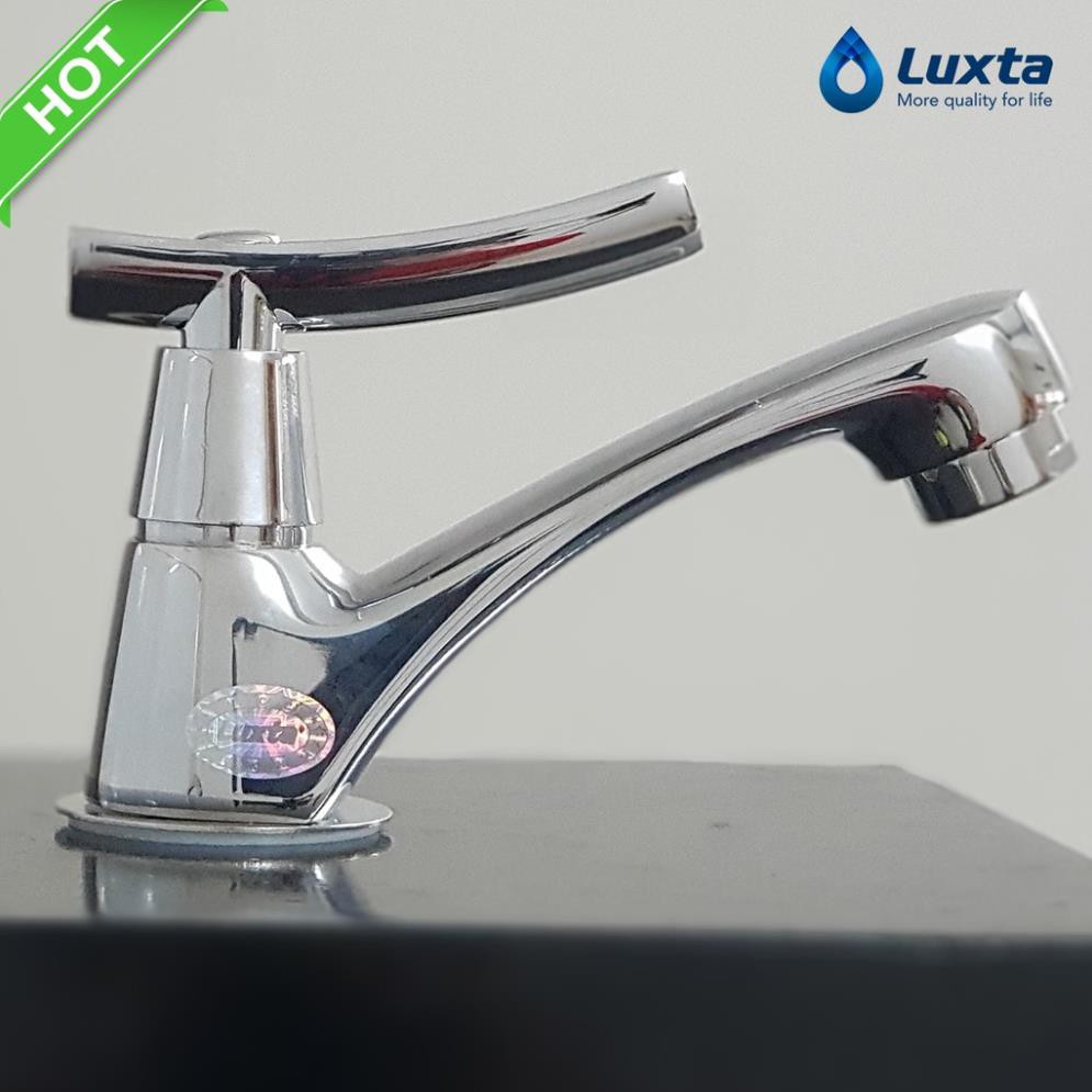 Vòi lavabo rửa mặt Cao cấp gạt Luxta L1112K, bảo hành 03 năm