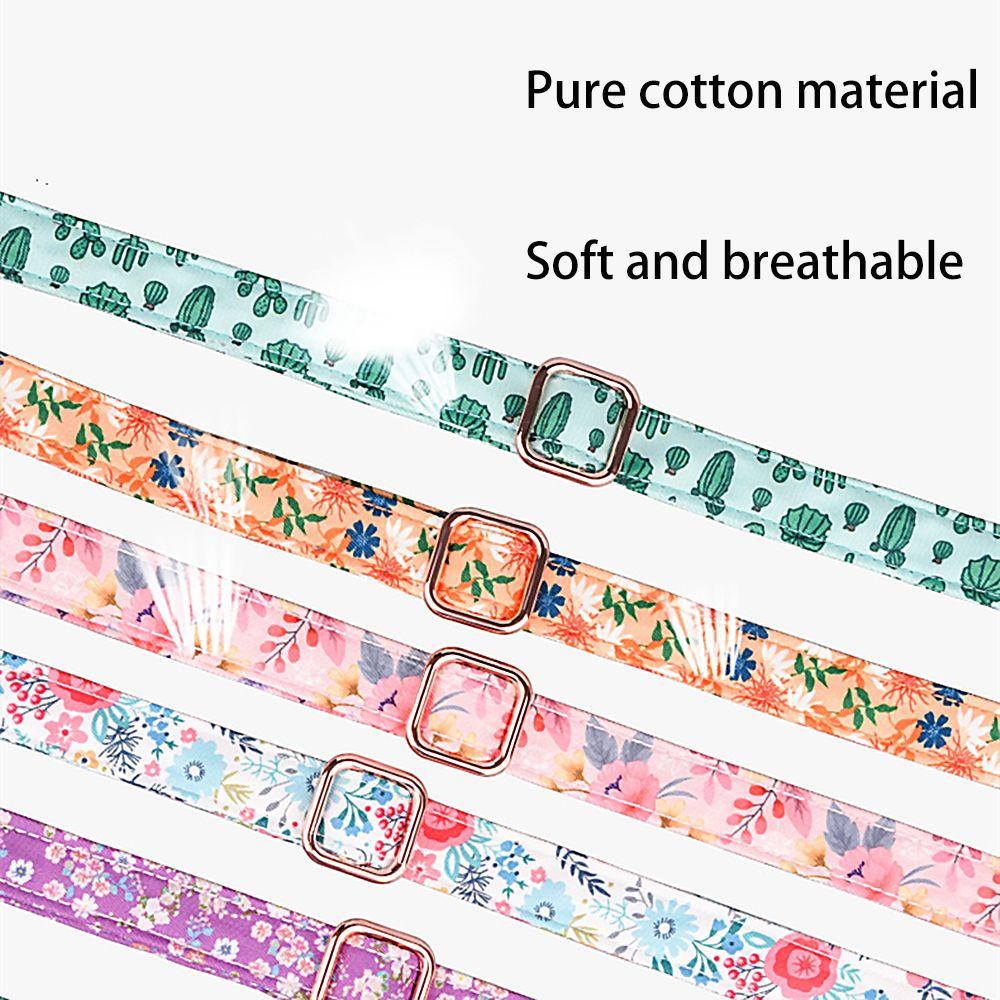 Thẻ ID Thú Cưng Bằng Nylon In Hoa Nhiều Màu Dễ Thương Hiệu Kat1