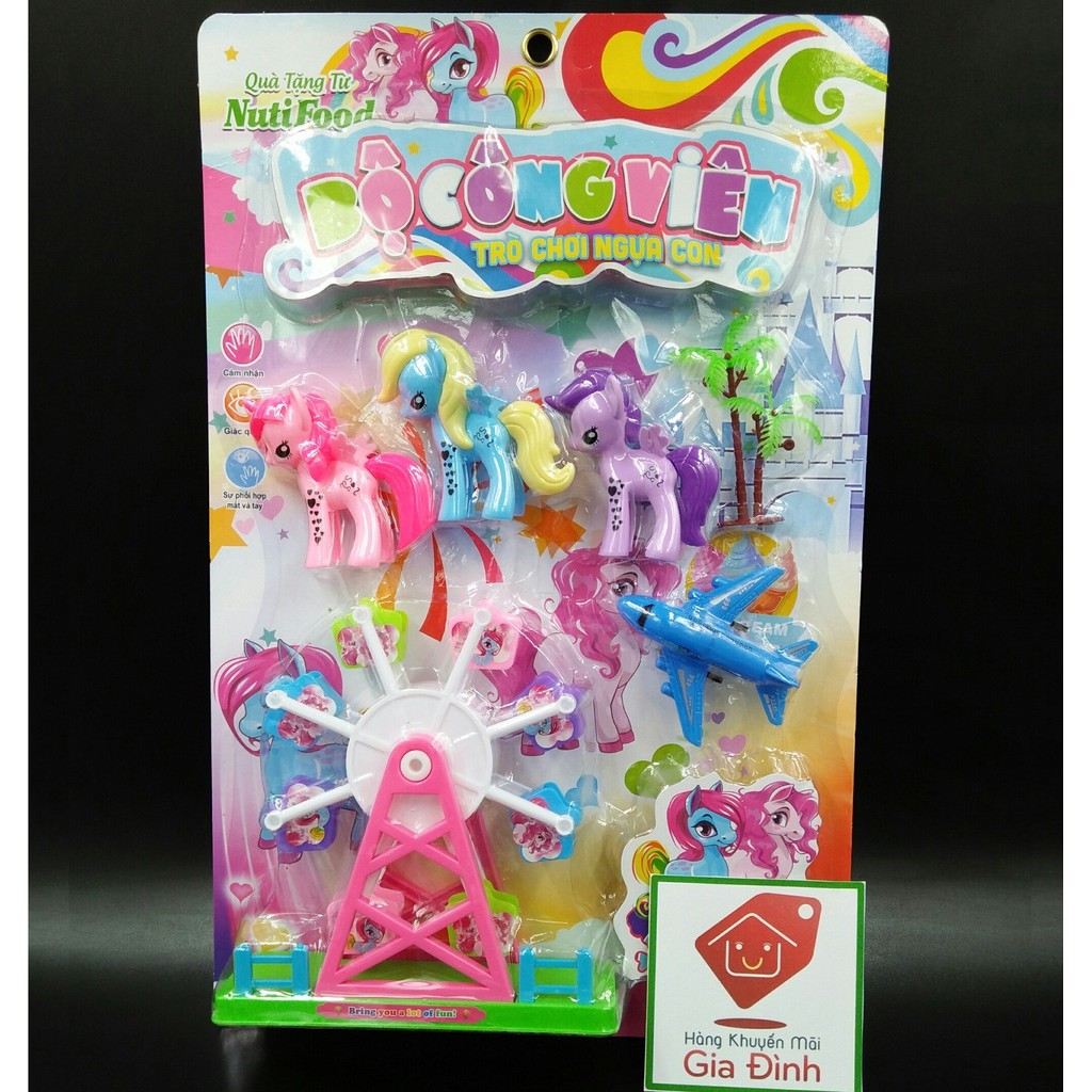 BỘ CÔNG VIÊN TRÒ CHƠI NGỰA PONY - Hàng tặng của sữa Nutifood