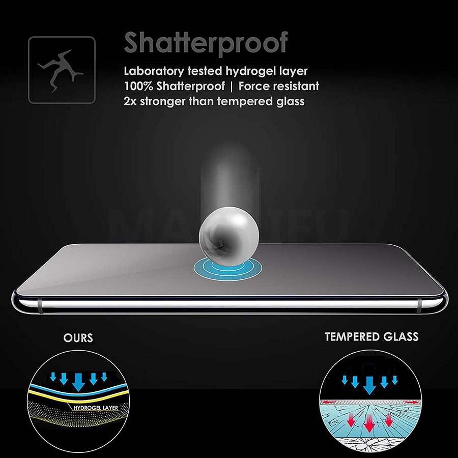 Film Hydrogel Silicone Silicone mềm bảo vệ màn hình 9D cho iphone 5 5s se 6 6s 7 8 plus X XR XS Max