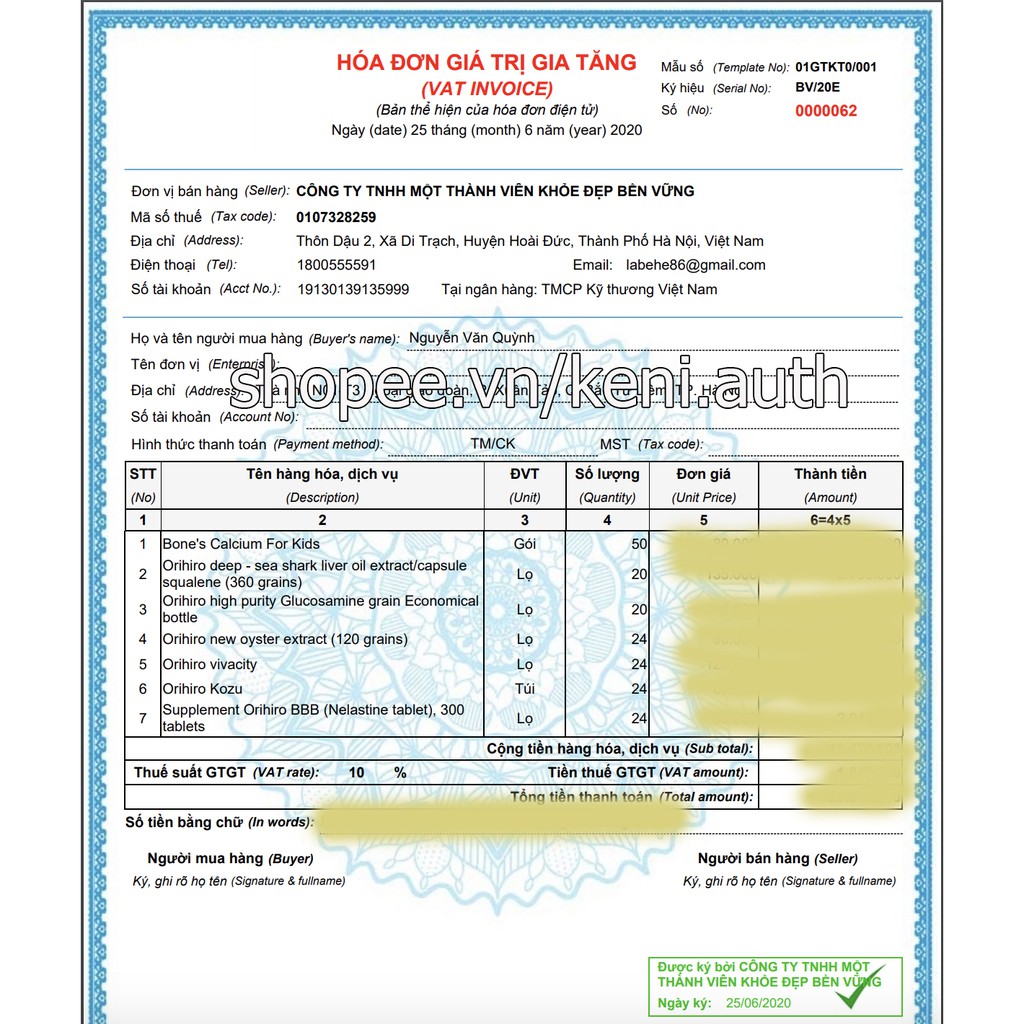 Bột canxi cá tuyết Nhật Bản