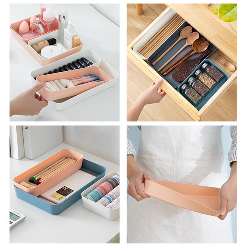 Hộp Đựng Đồ Dùng Đa Năng Có Ngăn Kéo Để Bàn Tiện Dụng Cho Nhà Bếp / Nhà Tắm