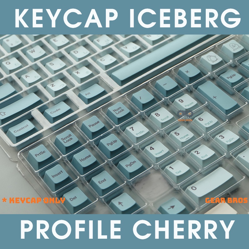 Keycap cho bàn phím Iceberg Thick PBT Cherry Profile 142 Phím 1988PC