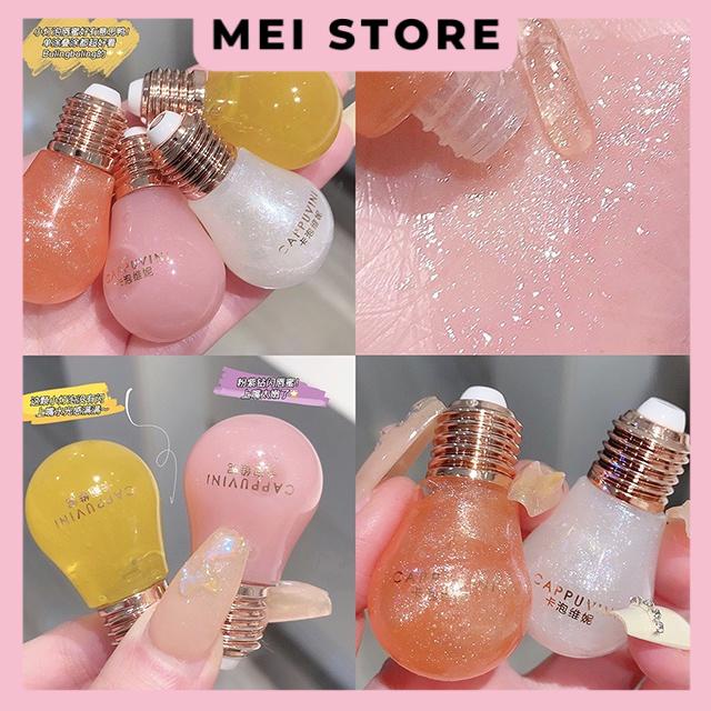 Son Bóng Dưỡng Môi Ánh Nhũ Small Bulb Lip Gloss Cappuvini Bling Bling Mềm Mịn