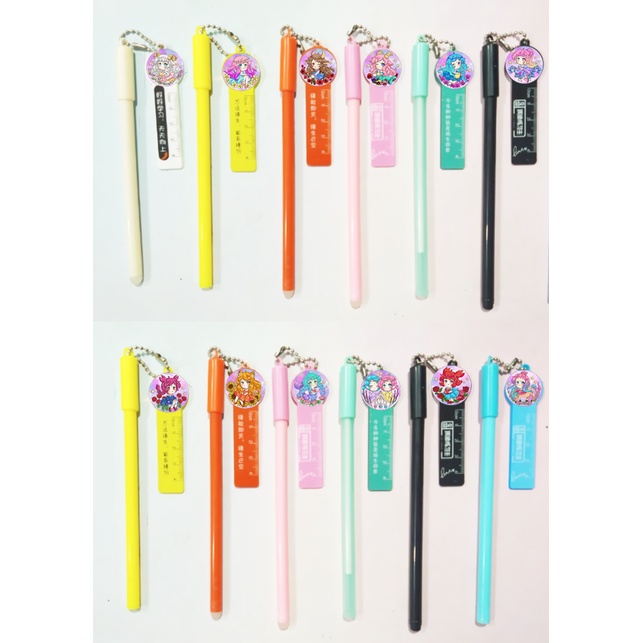 Bút  12 cung hoàng đạo kèm dây treo BMCI19 bút cute dễ thương thần tượng idol hoạt hình