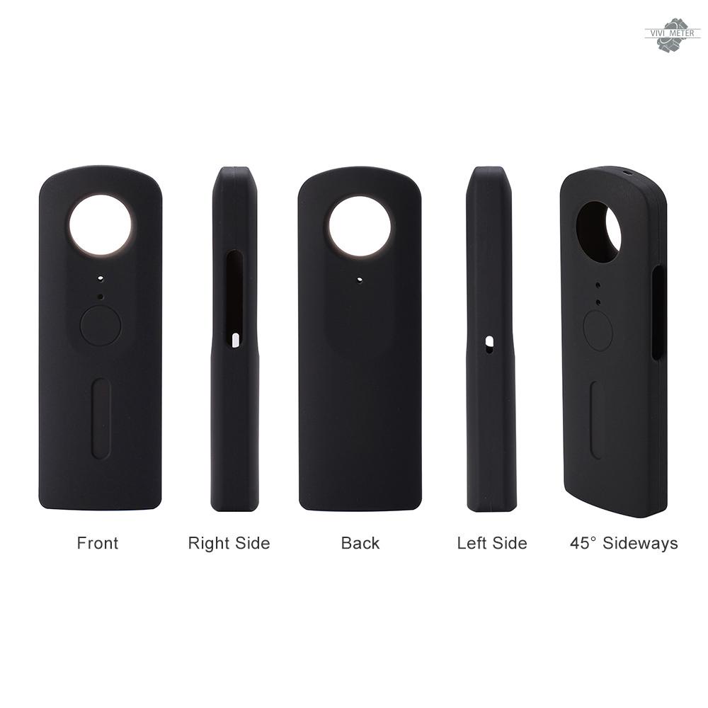 Andoer Vỏ Silicon Bảo Vệ Ống Kính Máy Ảnh 360 Độ Cho Ricoh Theta V