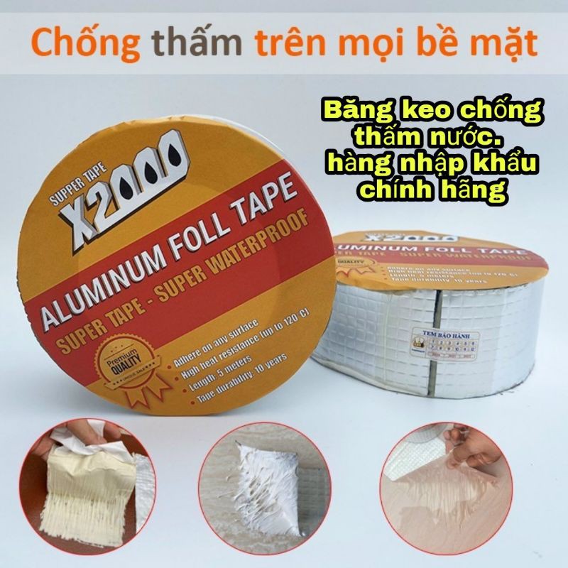 XẢ KHO.  BĂNG KEO CHỐNG THẤM CHUYÊN DÙNG X2000