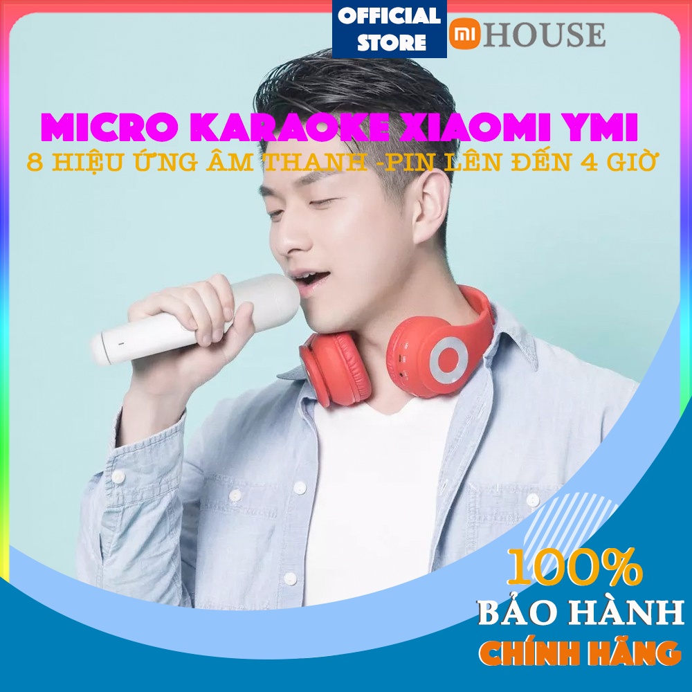 Micro KARAOKE Xiaomi Ymi YMMKFOO1 Bluetooth - 8 hiệu ứng âm thanh -Pin lên đến 4 giờ - Chính Hãng - MiHouse