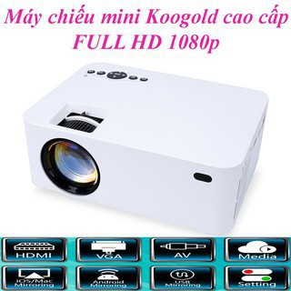 Máy Trình chiếu mini, Máy chiếu Koogold FULL HD đa chức năng - Hàng nhập khẩu chính hãng- Bảo Hành Uy Tín Toàn Quốc