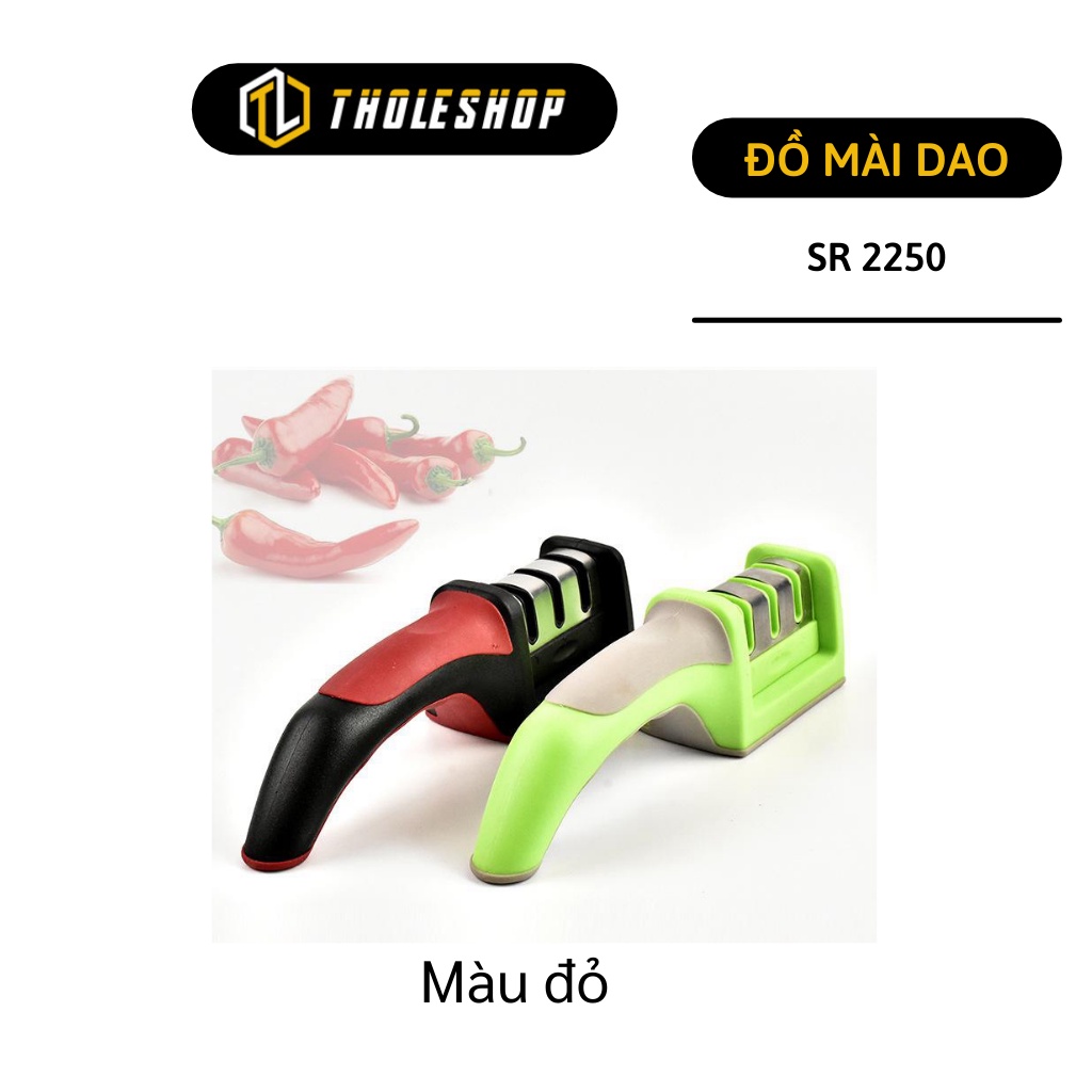 Đá mài dao - Dụng cụ mài dao mài kéo Sr 2250 dễ sử dụng có 2 khe 2508