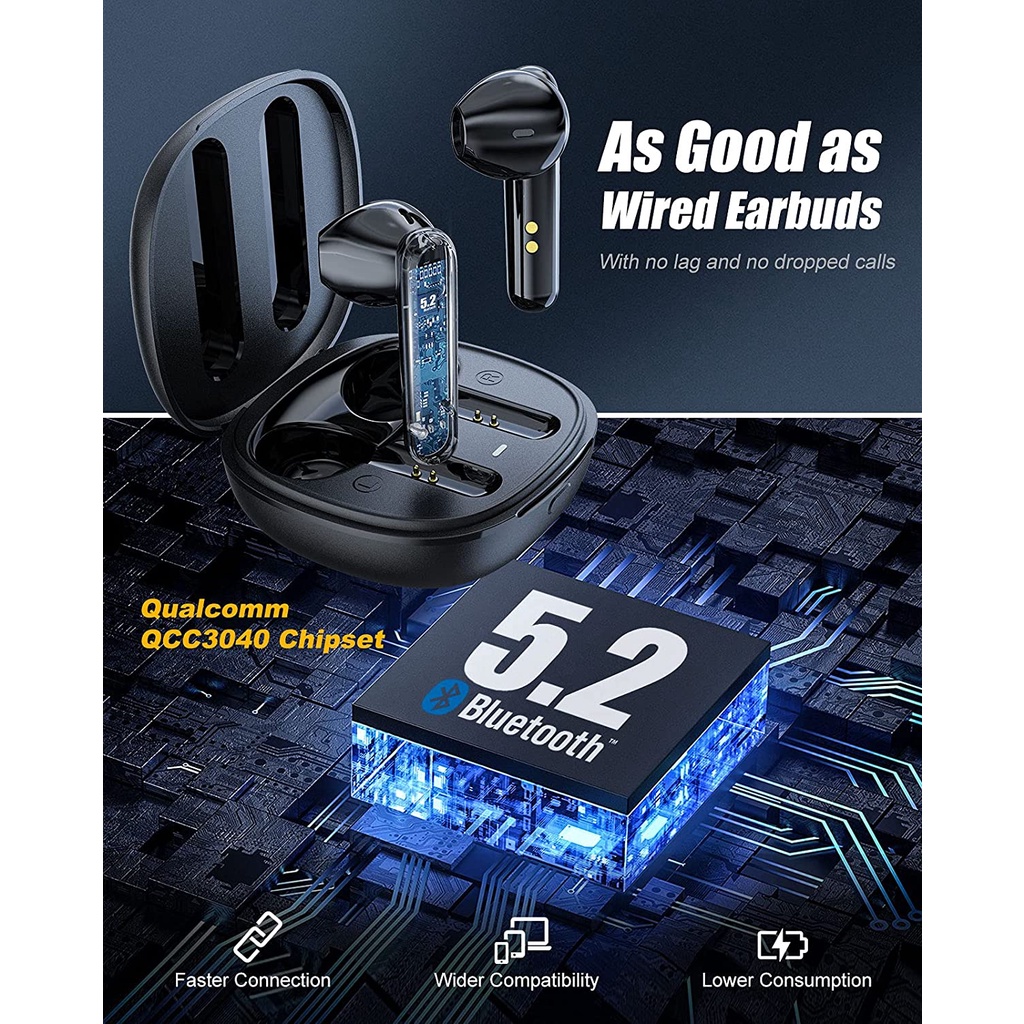 Tai nghe Bluetooth Kmouk Earbuds Truewireless