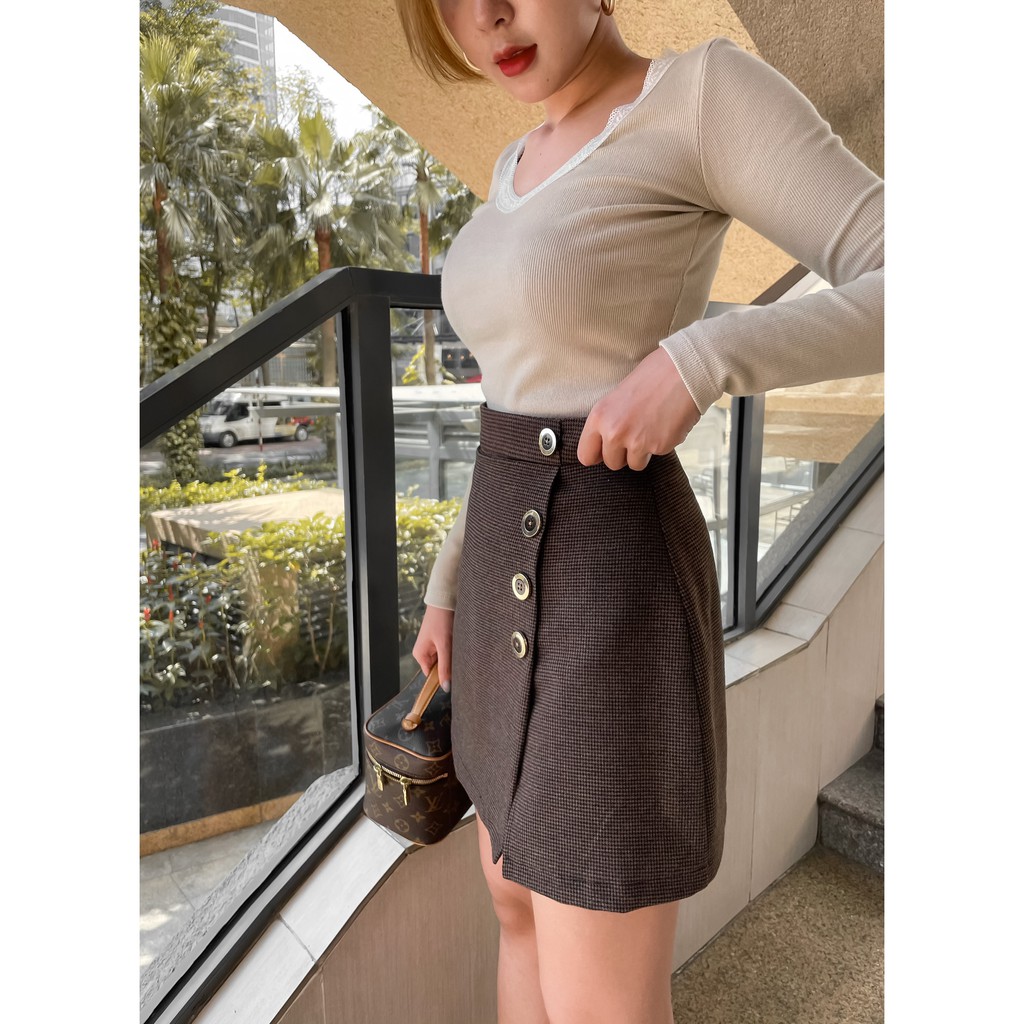 Chân Váy CHECKED SKIRT - Hàng thiết kế - NIESCLOSET20 | BigBuy360 - bigbuy360.vn