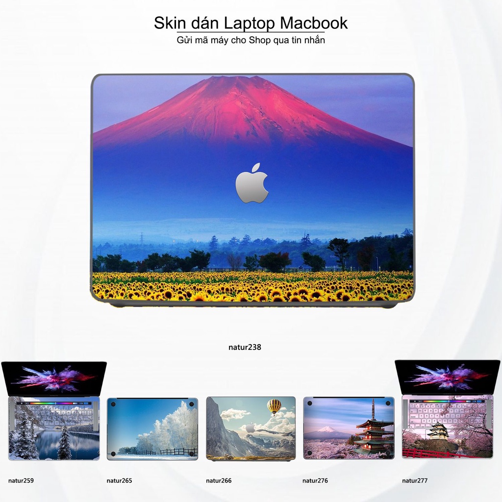 Skin dán Macbook mẫu thiên nhiên (đã cắt sẵn, inbox mã máy cho shop)